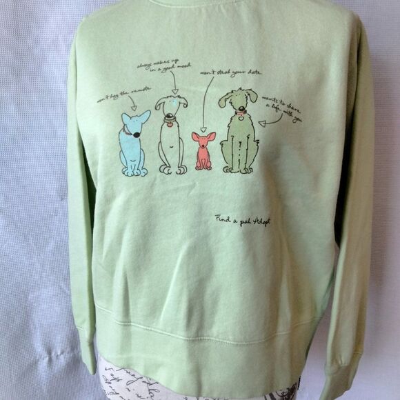 Find a Pal JUNIOR SMALL Crewneck Sweatshirt Celedon Green by Comfort Colors NWT - Picture 9 of 9